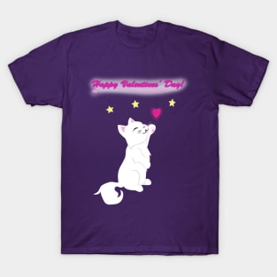 Valentines Day Cat T-Shirt